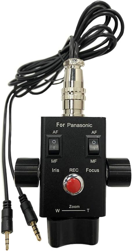 Supfoto Camcorder Zoom Controller Remote Control Zoom, Focus, and Iris Control for Panasonic HC-X1 AG-UX90 HC-PV100 AG-AC30 AG-UX180 HC-X1000 AG-AC90 AU-EVA1 DVX200 Video Camera Camcorder