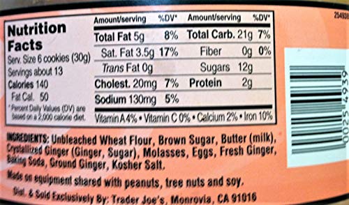 Trader Joe's Triple Ginger Snaps - 3 Pack (14 oz tubs each) image 3