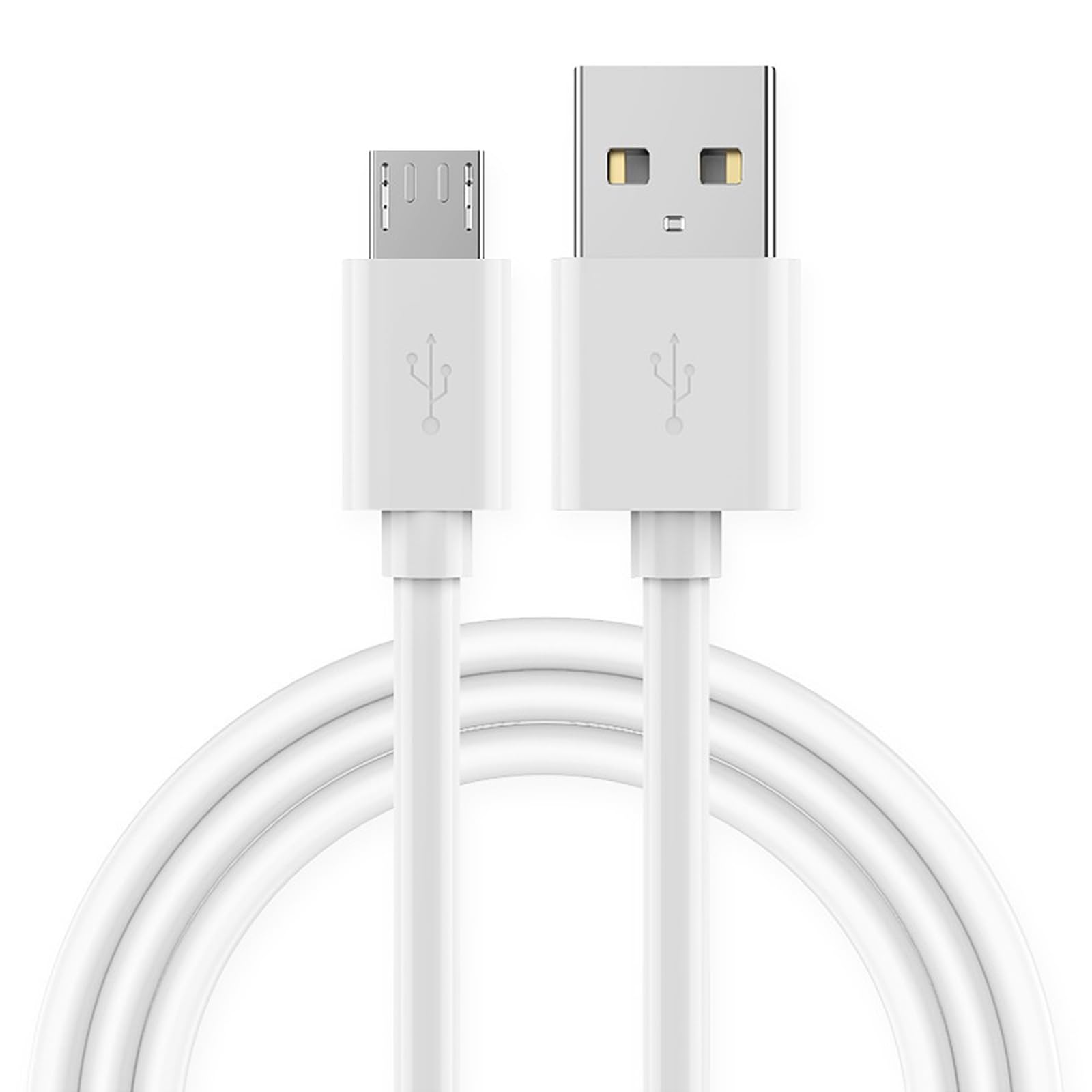 【1.5m/白】Micro USB ケーブル マイクロタイプType B 急速充電ケーブル 高速データ転送 PC 超耐久性 スマホ充電ケーブル Android に最適 Galaxy/Xperia/PS4/XBox/携帯電話バッテリー/加湿器などの様々なMicro Type Bデバイスに対応 [並行輸入品]