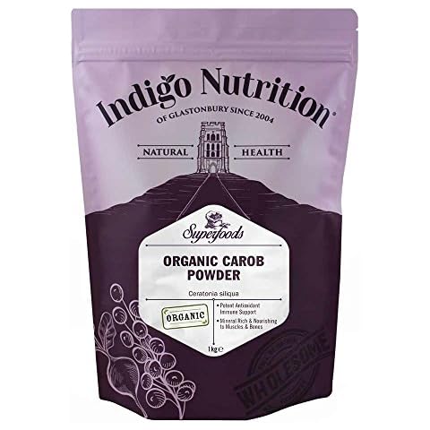 Indigo Herbs Organic Carob Powder 1kg | Vegan | Pure | Pesticide Free Cover