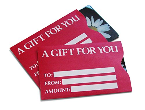 Gift Card Sleeve - Red Basic (100 Pack)