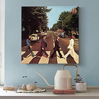 Yunle Affiche sur toile signée de l’album Beatles Abbey Road 21 mars 2019 – Décoration murale moderne pour chambre de famille – 30 x 30 cm - Les Beatles, Paul McCartney, John Lennon, RIngo Starr, George Harrison Yunle Affiche sur toile signée de l'album Beatles Abbey Road 21 mars 2019 - Décoration murale moderne pour chambre de famille - 30 x 30 cm – Image 3