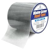KING MOUNTAIN Grey Window Screen Repair Tape,3inX20FT Heavy Duty Screen Repair Kit for Window Screen and Screen Door Tears Holes,Strong Adhesive & Waterproof Window Screen Patch