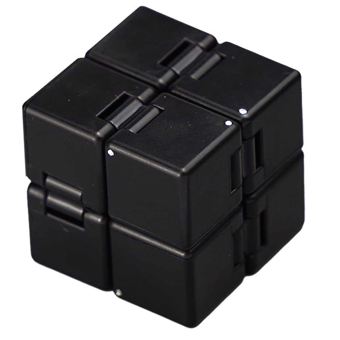 Infinity Cube Fidget Toy, Unendlicher Würfel Gadgets Technik Spielzeug, Magic Flip Würfel Dekompression Zum Stressabbau, 8X4X2Cm (Schwarz)