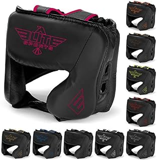 Elite Sports Boxing MMA Sparring Kickboxing Headgear for Men, Muay Thai Boxing Head