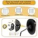 FYNPORT COVER 18’’ Convex Safety Mirror – 180° Wide-Angle Blind Spot Coverage, Adjustable Mounting Bracket for Garage, Warehouse, Office, Driveways – Traffic Mirror for Home & Business Security