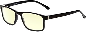 L2007 Photochromic Blue Light Glasses Rectangular Frame with Adaptive Transition Lenses