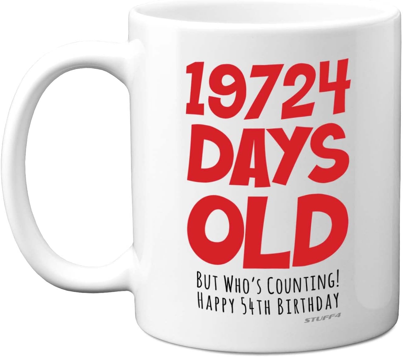54th Birthday Mug Gift for Men Women Him Her, 19724 Days Old