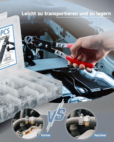 Colliers de serrage pour tuyau silicone et durite essence avec clé rotative - 8