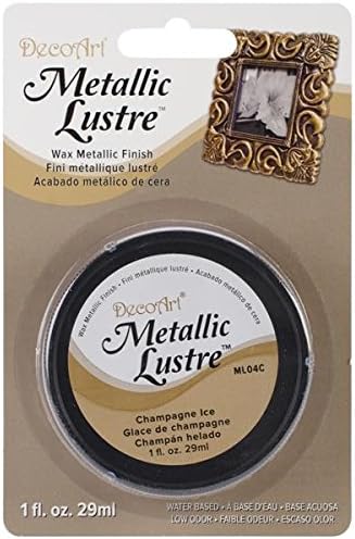 Deco Art Metallic Lustre Wax Finish 1oz-Champagne Ice