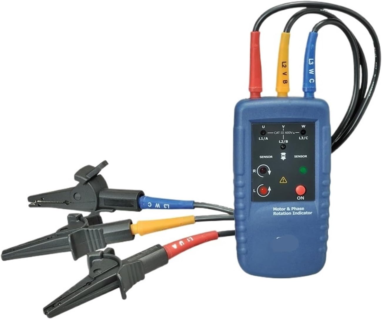 3 Phase Sequence Presence Rotation Tester Indicator Detector Meter 120V to 400V AC(B1ue)