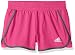 adidas Big Girls' Knit Short 3 Inseam, Shock Pink/Granite, Large/14