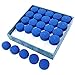 JUHONNZ Embout Queue de Billard,50 Pcs Embout Canne de Billard, Pointes de Rechange Billard, Accessoires de Billard Bâton Embouts,5 Tailles,Bleu, 10 mm