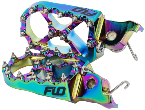 Flo Motorsports 122-8013J Pro Series Foot Pegs Jet Fuel Hon/Kaw #TOP18
