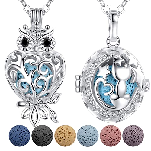 Set de 2 Collares Difusores de Aromas con Piedras