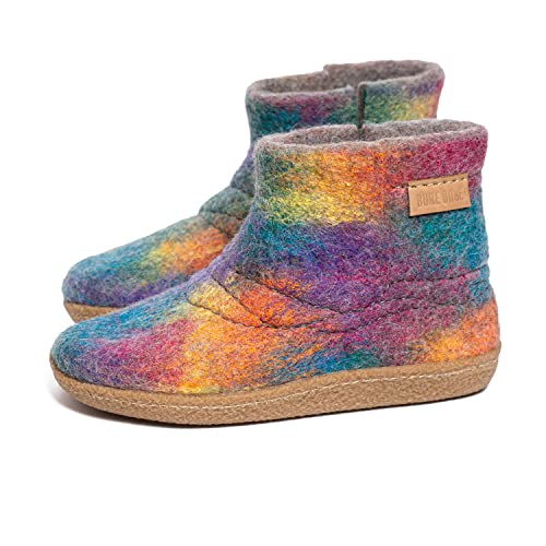 Burebure Wool Ankle Boots Slippers For Women cover