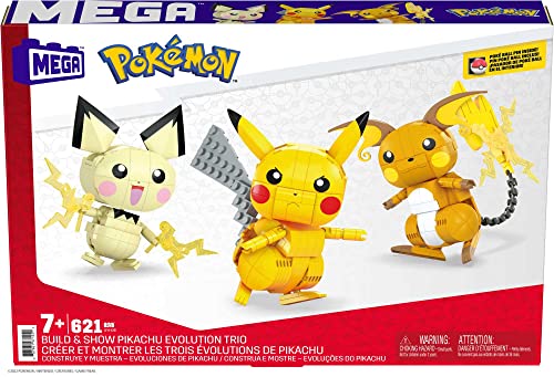 Mega Construx Pokémon Build And Show Pikachu Evolution Trio - vue 7