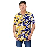 FOCO NASCAR Chase Elliott Mens Split Color Floral Button Up - XL