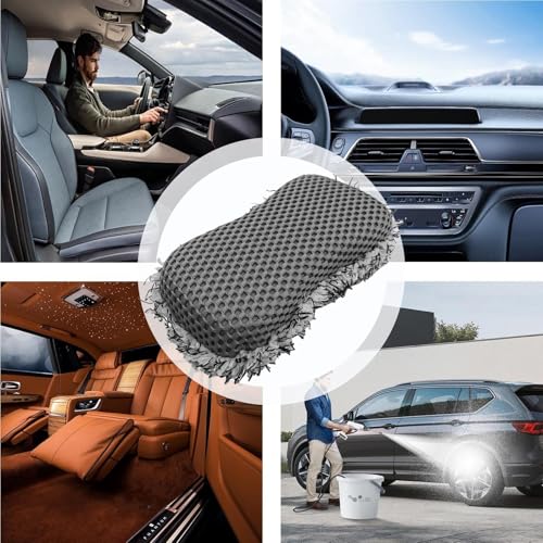 Paños de Limpieza para vehículos: Almohadillas de Microfibra, toallita Segura para Cuero, Herramienta para el Cuidado del Interior Exterior | eficiente de Mantenimiento de Detalles de au - imagen 4