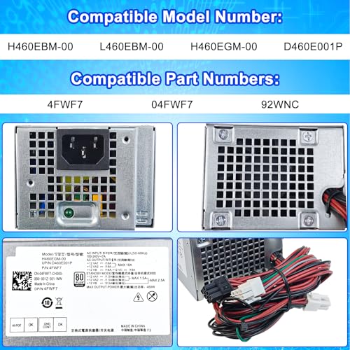 Fuente de poder 460W H460EBM-00 para Dell Optiplex miniatura 2