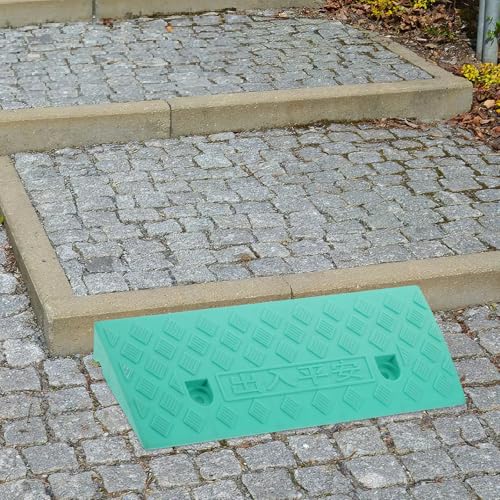 Rampe d'accès antidérapante en PE vert de 5 cm pour la mobilité