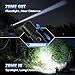 Tactical Flashlights Torch High Lumens Rechargeable, 3 Modes Led Waterproof Zoomable Linternas Handheld Small Flashlight, Adjustable Brightness Flash Light for Hurricane/Home/Emergency (2 Pack)