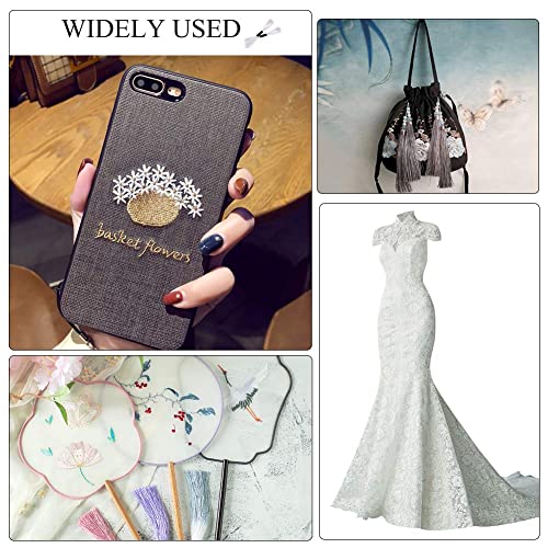 10 Skeins White Embroidery Floss, 8M White Cotton Embroidery Floss-Cross Stitch Thread, Embroidery Thread Floss Set, Stitch Threads Polyester Thread Friendship Bracelets Thread #TOP6