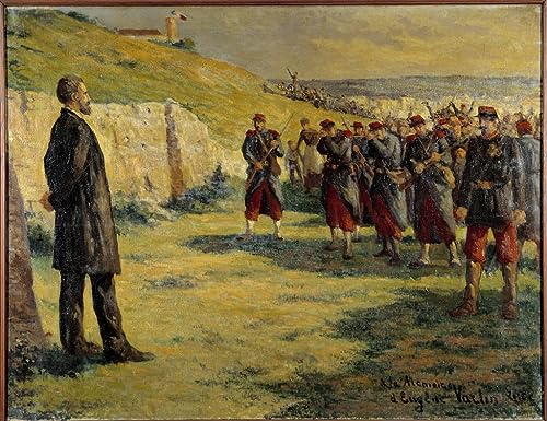 Peinture sur Toile Paris Mort d'Eugène Varlin Maximilien Luce 60x90cm Deco Chambre