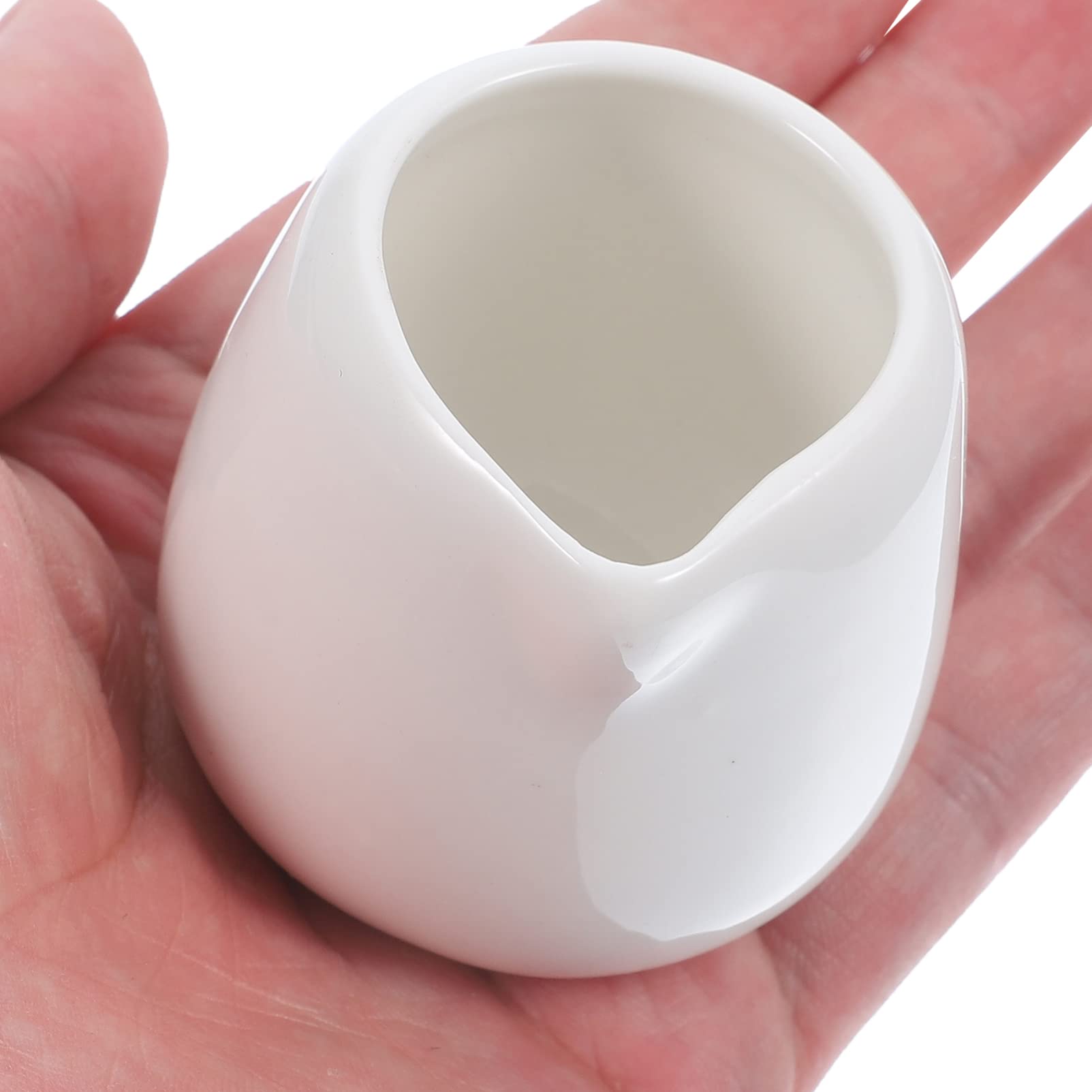 Operitacx 4 pezzi da 50 ml mini in ceramica per il latte di caffè/brocche da servire/salsa/formaggio per il latte/in porcellana piccola per la cucina