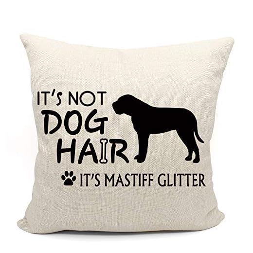 Mancheng-zi Mastiff Pillow Covers 18x18,Mastiff Gifts，Mastiff mom Gifts,English Mastiff Dog Mom Gifts for Women,Reserved for The Dog Pillow Covers