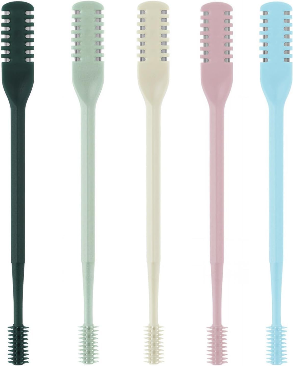 5PCS Manual Nose Hair Trimmer, Double-Sided, 5 Colors