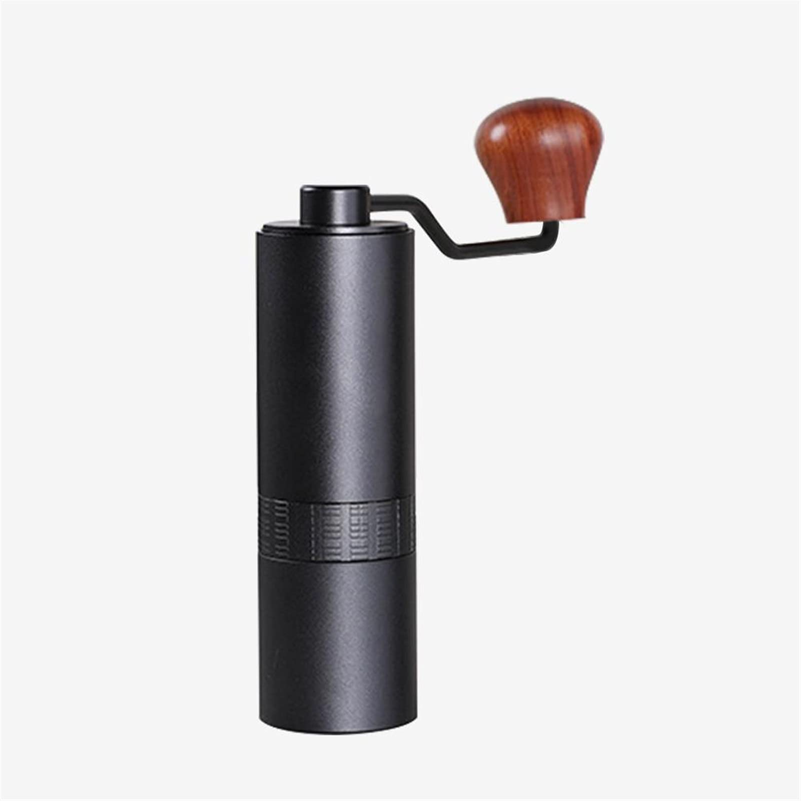 Molinillo de café Mano de acero inoxidable Manual Hecho a mano Molinillos de grano Grupo de grano Molino Molinillos para herramientas de cocina (Color : Black)