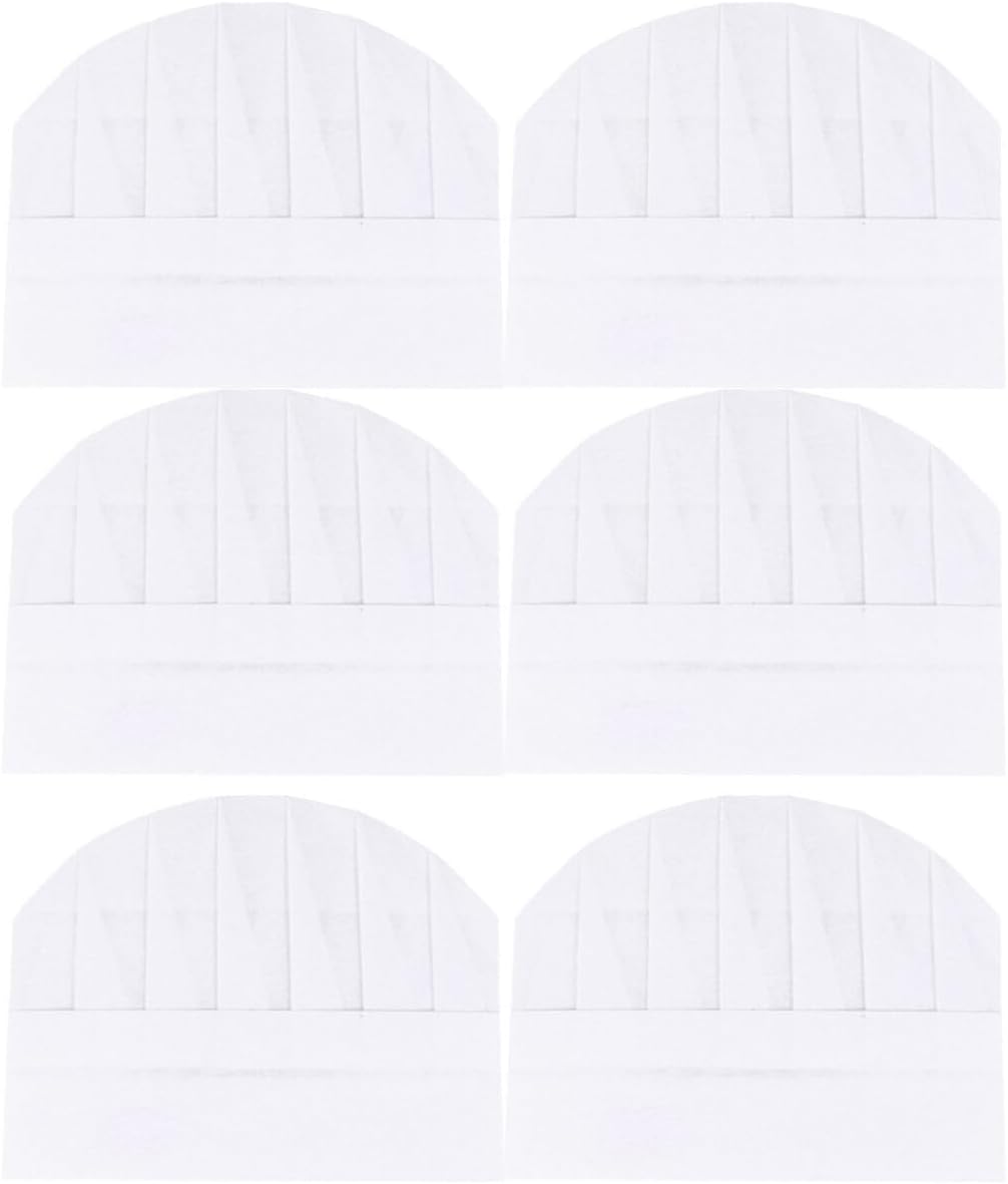 SEWACC 20pcs White Paper Chef Hats Small Chef Toques Kitchen Cooking Chef Caps for Kids Home Kitchen Cooking Baking and Party Favors