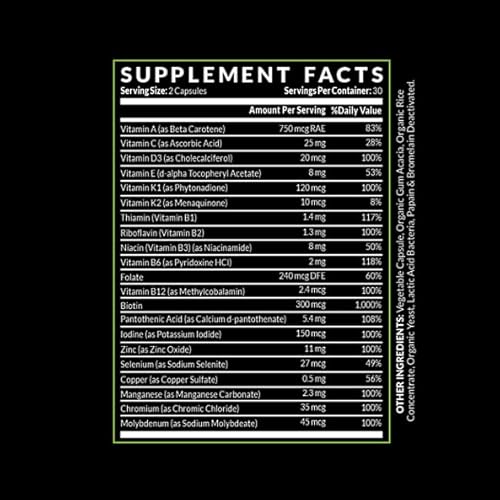 Pete & Pedro Men's Complete Once Daily Whole Food Multivitamins | Supplement To Help With Muscle Support, Energy & Immunity | Non-Gmo, Natural, Made In Usa L As Seen On Shark Tank, 30 Day Supply #TOP1