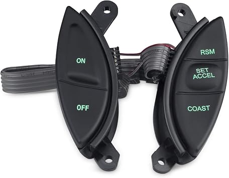 WMPHE Cruise Control Switch Buttons Steering Wheel Mounted Compatible with 1998-2003 Ford Ranger Explorer F150 Mercury Mountaineer Mazda B3000 Replacement for F87Z-9C888-BB F87A-9D809-BA