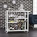 Holly & Martin Zephs Bar Cart White - Stylish Bar Cart for Home - Utility Carts with Wheels