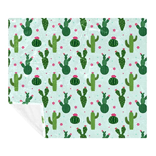 Couverture douce cactus 150x200 cm : idée cadeau cocooning pour petits