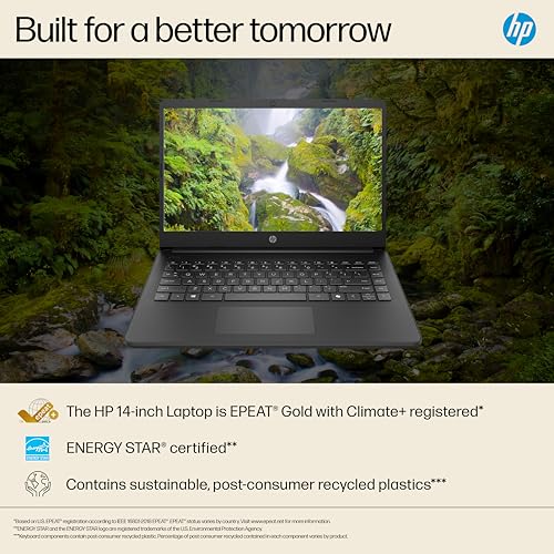 HP 14” Laptop | Intel Celeron N4500 Processor | 4 GB RAM | 64GB eMMC | Intel UHD Graphics | HD Display | 12 hrs battery | Microsoft 365 Personal 12 month included | Windows 11 | Black | 14s-dq3001sa - Image 9