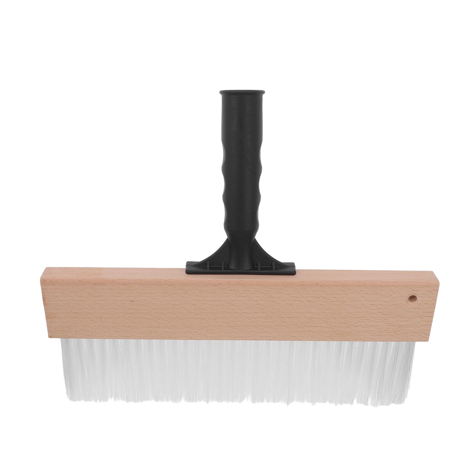 Sosoport Pennello Angolato per Pittura Artistica Setole Sintetiche Spesse da 32 Cm, Manico Ergonomico in Legno, Pennello Piatto per Texture Murali e Pittura su Tessuto, per Decorazioni Fai
