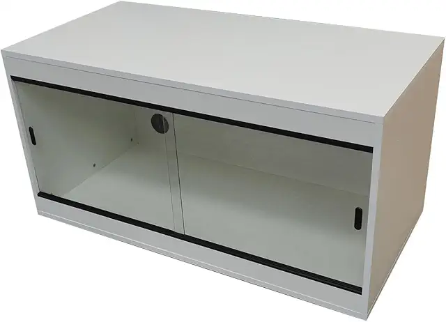 Repti-Luxe 18x18x18 Terrarium - Light Grey Vivarium for Reptiles