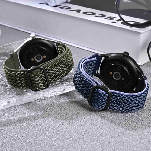 bisonstrap stretchy nylon watch band adjustable buckle loop bands quick release elastic braided nylon strap 16mm 18mm 19mm 20mm 22mm