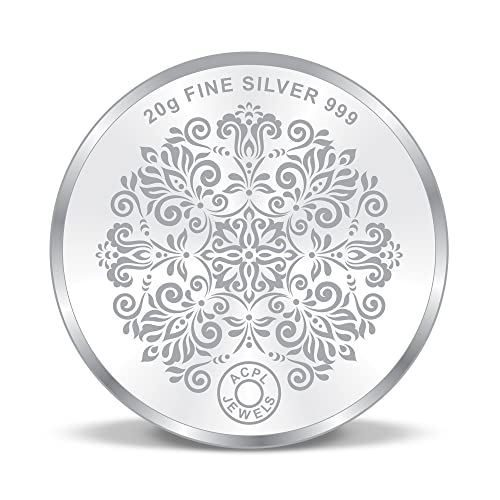 Image of ACPL Precious Moments BIS Hallmarked Ashta Laxmi Silver Coin 999 Pure with Gift Box