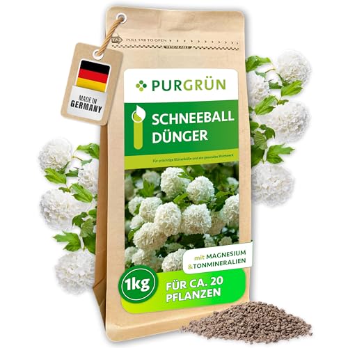 Purgrün® Schneeball-Dünger 1 kg – Organisch-mineralische...