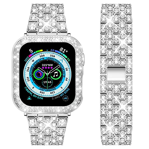 DEALELE Bands and Case Compatible with Apple Watch Series 6/5 / 4 / SE (40mm)