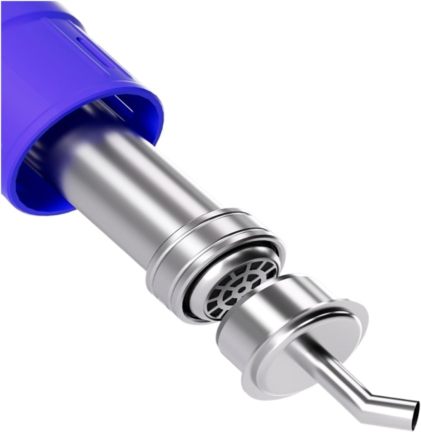 861 Series Hot Air Gun Nozzle Sleeve Set, 6 Sizes for Integrated Elbow Heat Station Repair(Bent Tip)