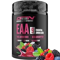 EAA Pulver 532 g - Alle 9 essentielle Aminosäuren inkl. Histidin & BCAA - Human Code Formel - Amino Workout Drink - Lecker & Top Löslichkeit - Vegan (Wildberry)