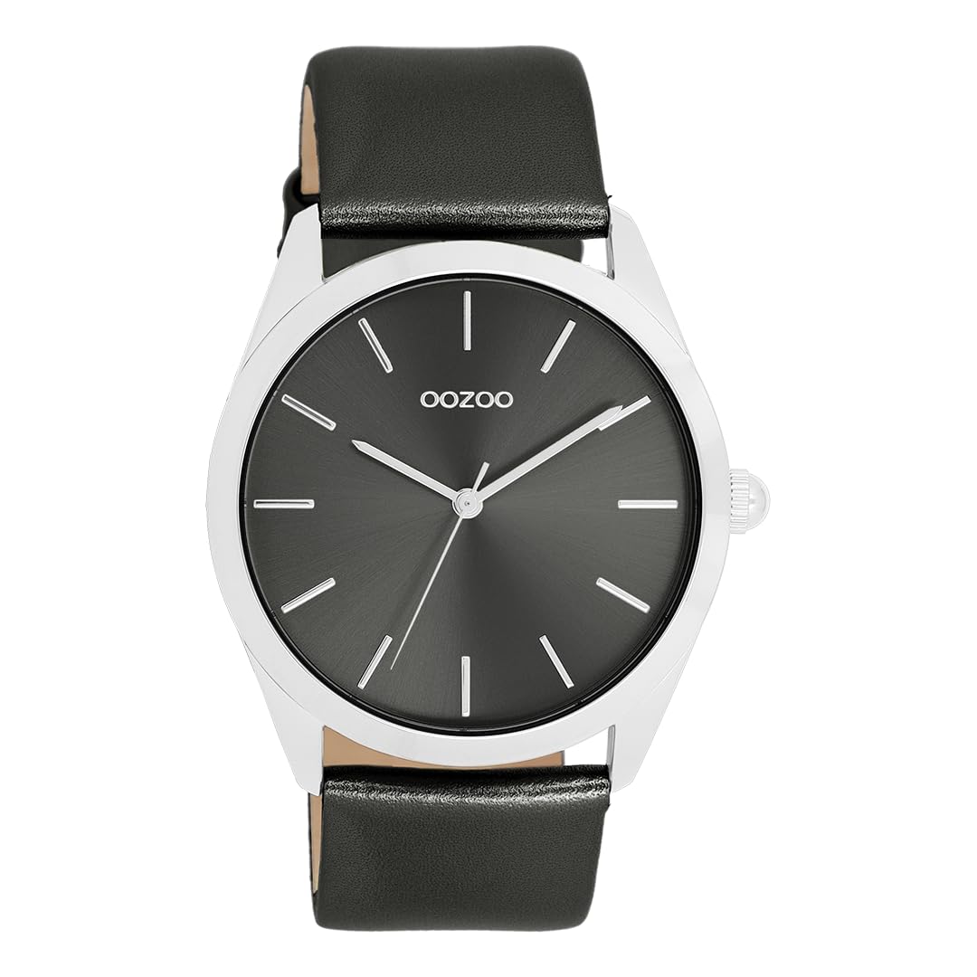 Oozoo - Orologio da donna Timepieces | Orologio da polso da donna con cinturino in pelle | Orologio moderno per donne | Elegante orologio analogico da donna rotondo (cassa da 40 mm)