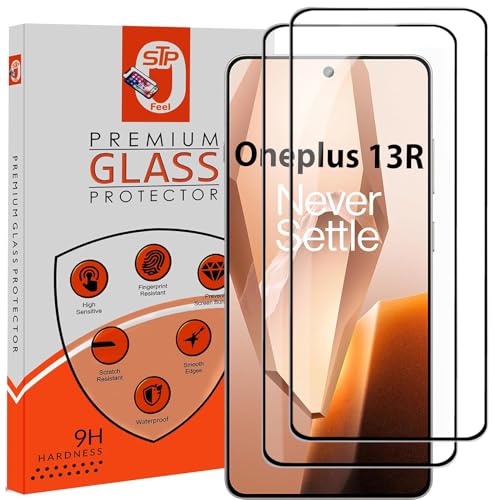 Image of Premium HD+ Tempered Glass Screen Protector Guard Compatible For Oneplus 13R 5G (6.78 Inch, Pack of 2) | Edge to Edge Coverage With Easy to installation kit for Smartphone