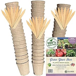 Clovers Garden Bio-Recycling-Papier-Töpfe 60er Set