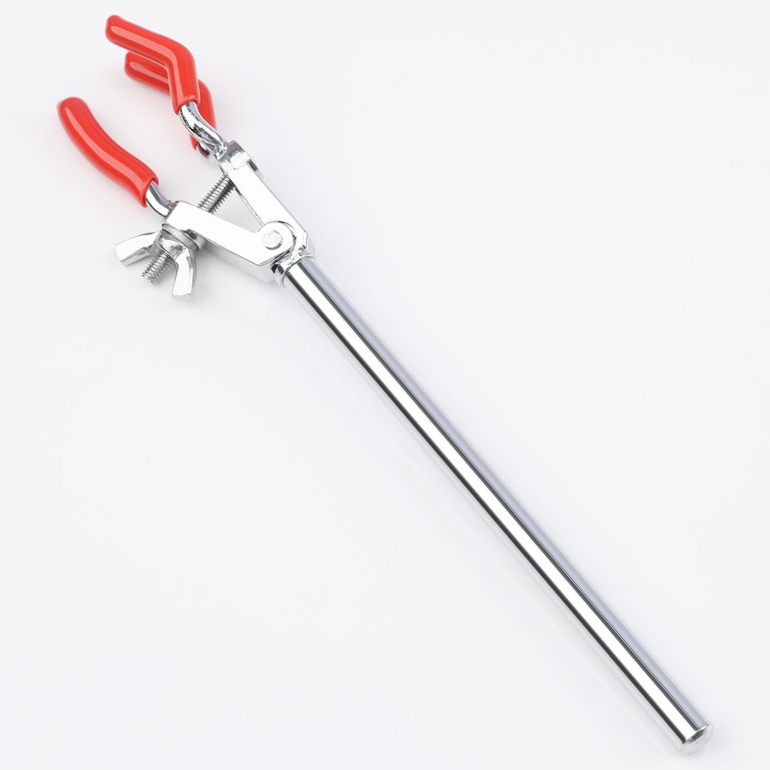 stonylab Petite Pince à 3 Branches Réglable, Pince Solide Style Doigt Polyvalente Pivotante pour Extension de Laboratoire, Accessoire de Laboratoire